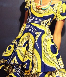 ankara wax print dress